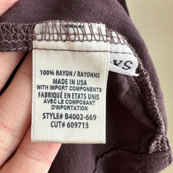 Anthropologie Bella Dahl Tie Neck Button Down Blouse - Picture 3 of 4